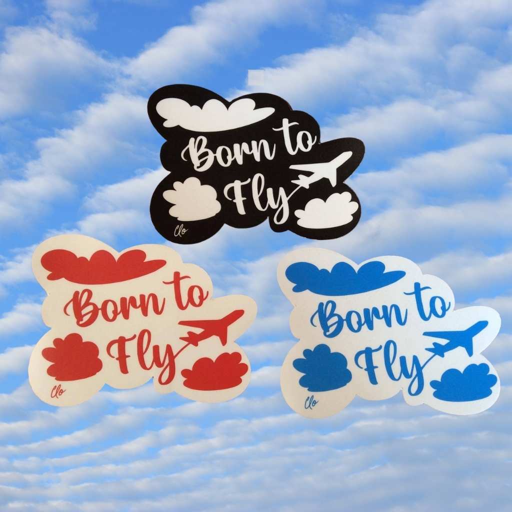 BORN TO FLY stickers